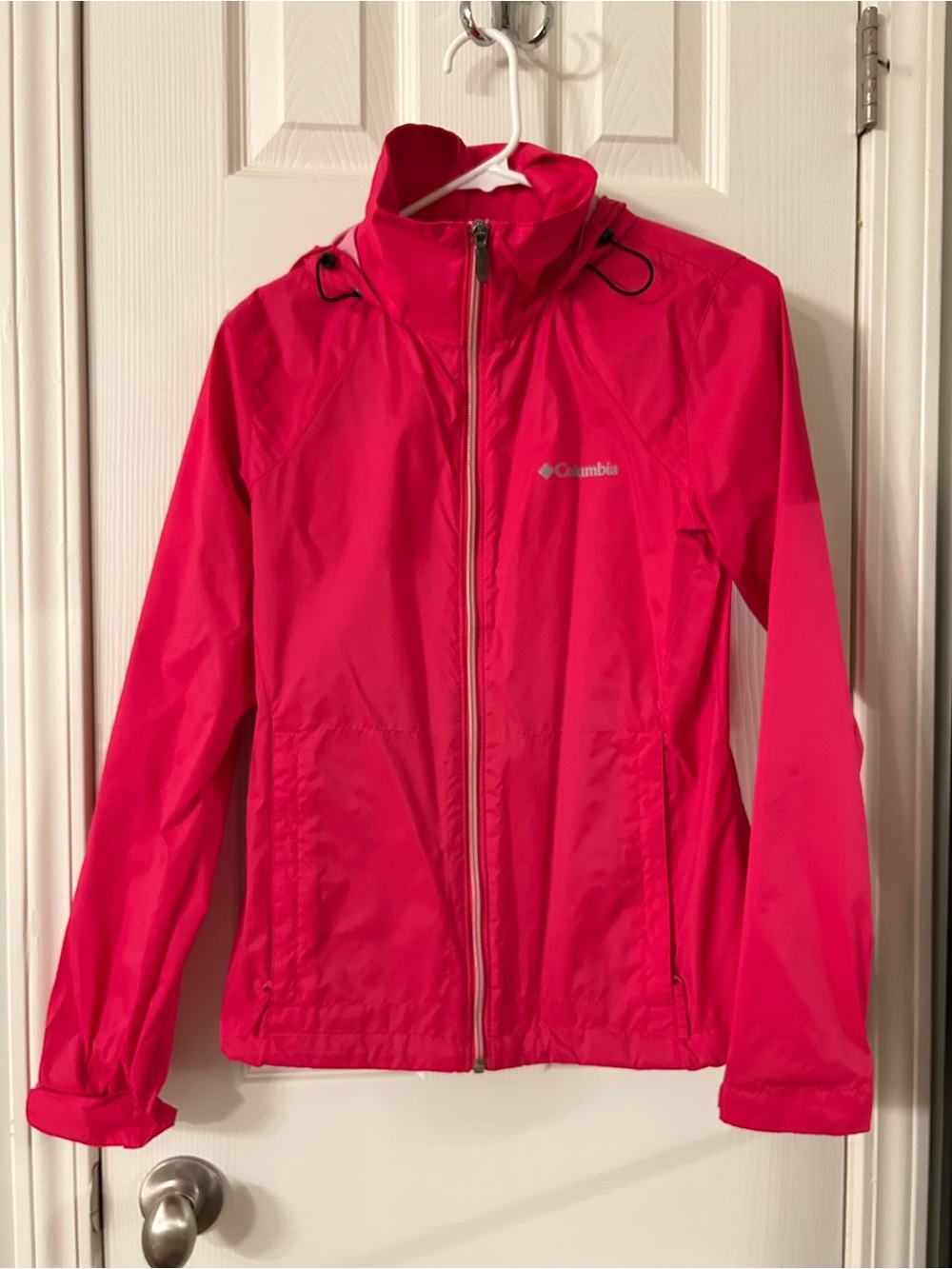 Columbia Hot Pink Packable Windbreaker Jacket